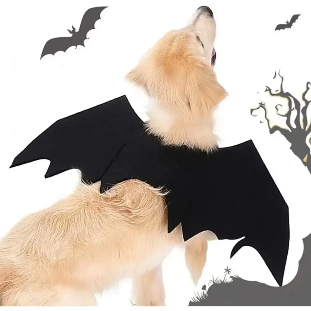 Disfraces para perros, ropa de Halloween para gatos, ropa para mascotas, alas de murciélago, estilo campana, ropa navideña para perros, suéter para perros grandes - imagen 3