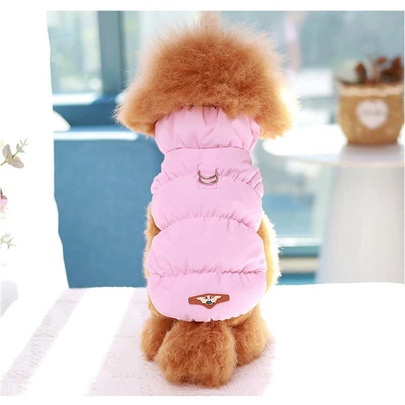 Ropa cálida para perro, chaqueta de plumón para mascotas, chaqueta acolchada para cachorros, ropa para perros pequeños y medianos, disfraz de Chihuahua, Parka gruesa para gatos - imagen 3