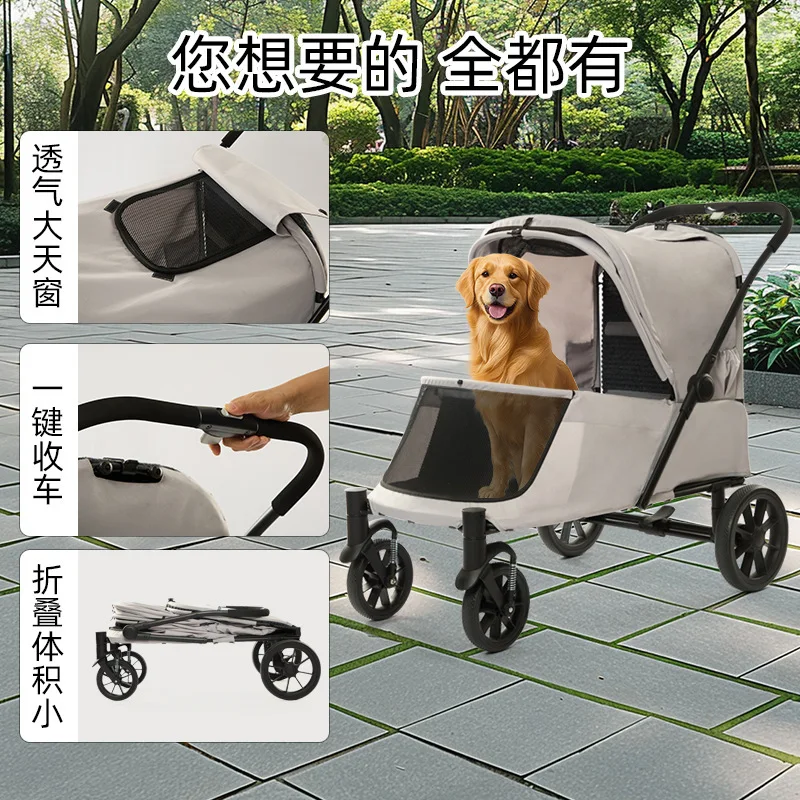 Cochecitos para gatos y perros mayores para discapacitados al aire libre con cochecitos para mascotas trepadores se pueden utilizar universales productos para mascotas - imagen 3