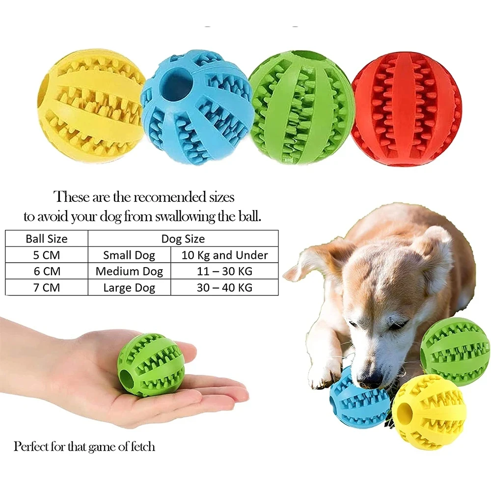Pelota caucho interactiva para perros – Masticable y dental - imagen 3