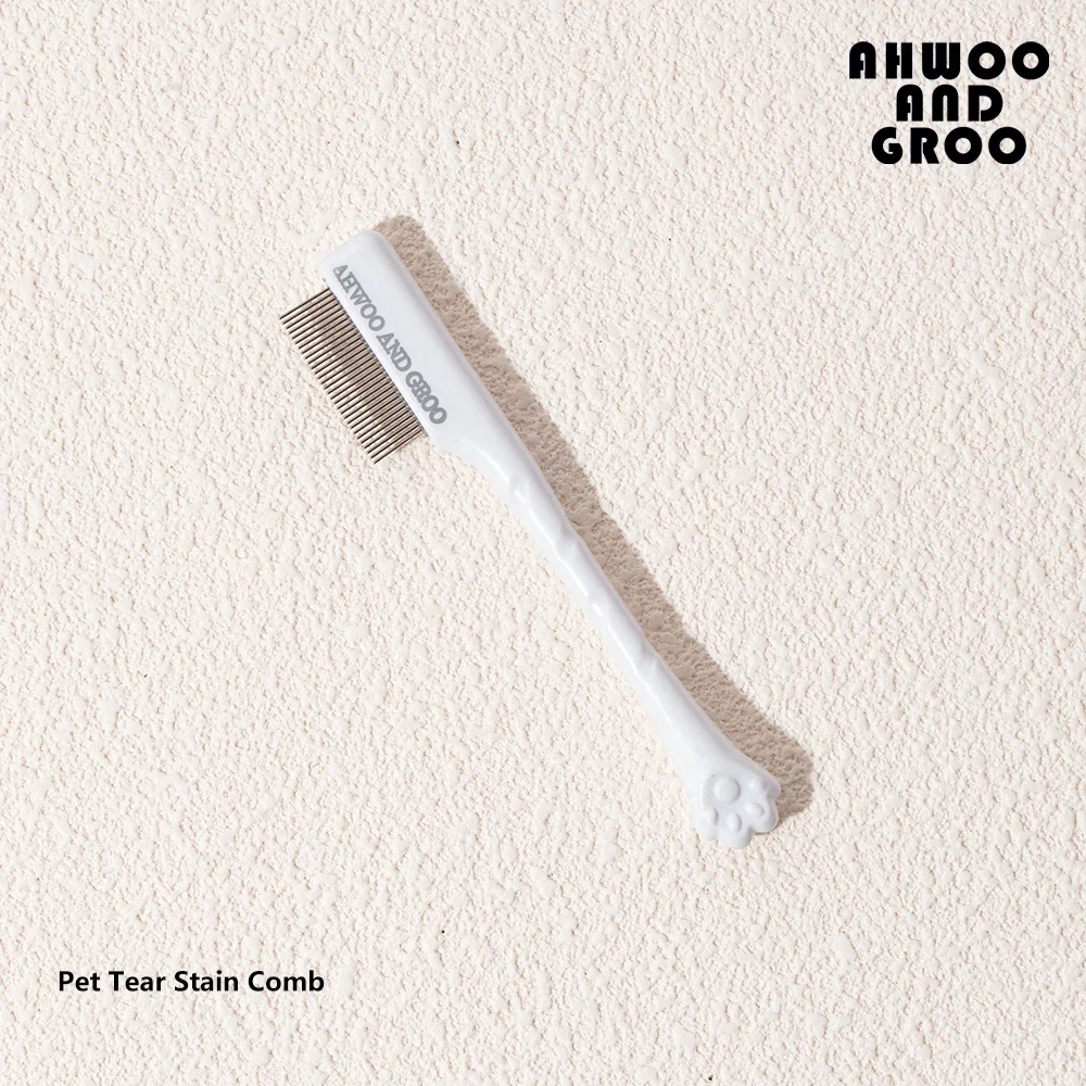Juego de peine de limpieza Facial para mascotas, elimina las manchas de desgarro, peine para pata de gato, tijeras de reparación de pelo de perro, peine de pelo de gato, suministros de limpieza para mascotas - imagen 5
