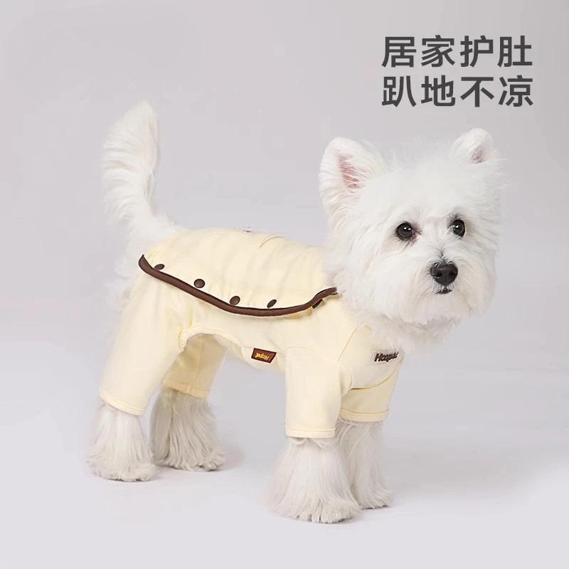 Mono para mascotas, Protector del vientre, ropa de dormir fina para mascotas, peluche de cuatro patas, pantalones de cuatro patas para perros pequeños, ropa para cachorros - imagen 2
