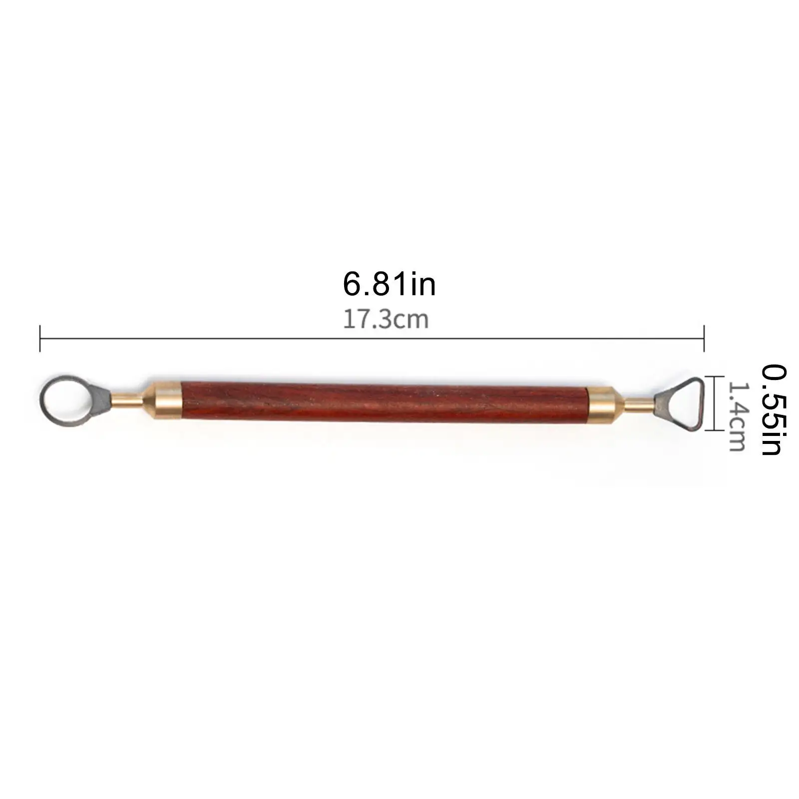 Pottery Cup Handle Shape Tool Portable with Wooden Handle Model Making Teacup Mug Handle DIY Pottery Tool Pottery Carving Tool