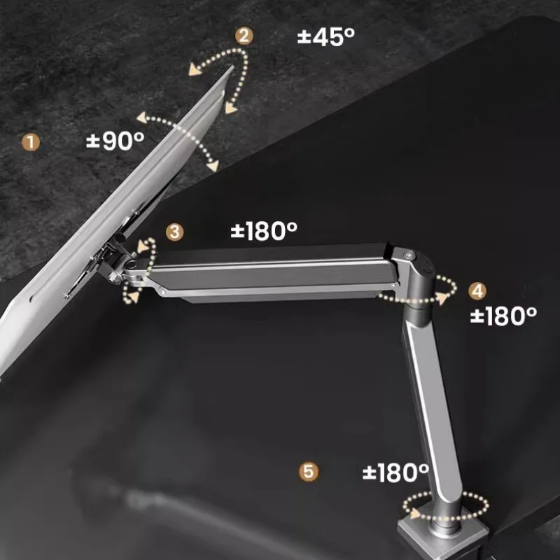 Soporte de Monitor de pantalla ajustable para Monitor de computadora de 13 a 32 ", soporte de Monitor giratorio de rotación inclinable VESA: 75*75-100*100mm - imagen 3