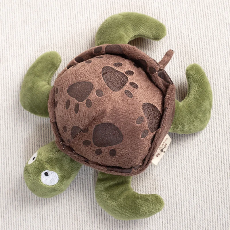 Juguete de peluche resistente a las mordeduras para mascotas, juguete de tortuga con sonido para perros, juguete divertido para moler dientes - imagen 3