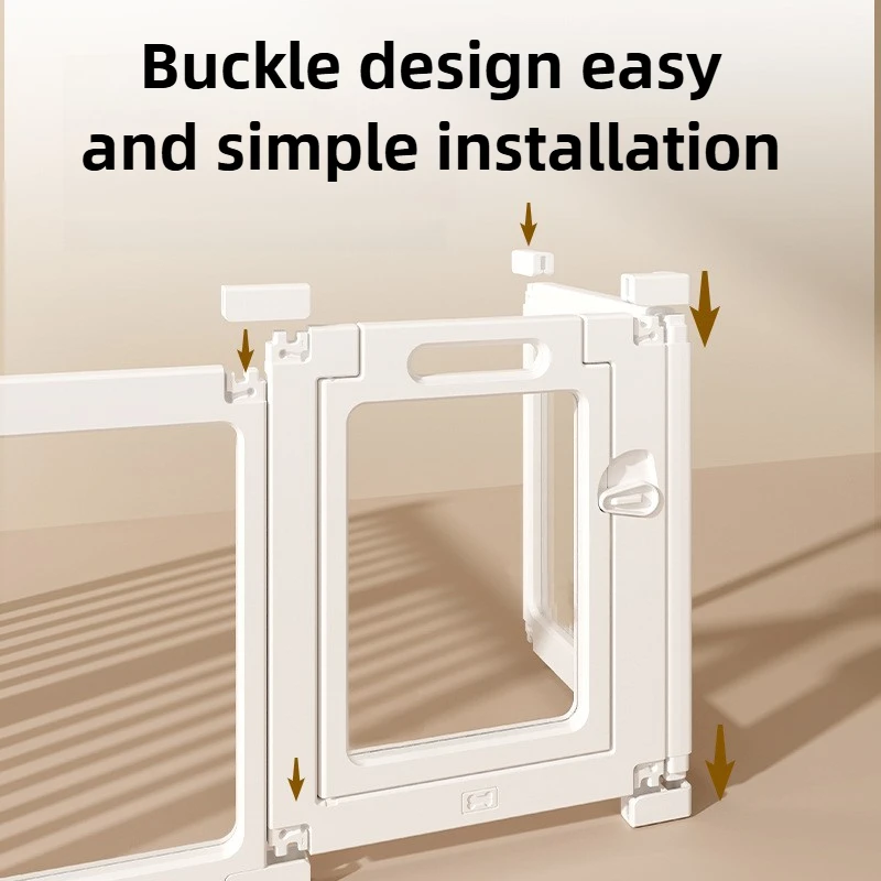 Valla transparente para perros para interiores, jaula grande acrílica para patio trasero, puerta, muebles, parque infantil para perros, suministros antisalpicaduras para mascotas - imagen 3