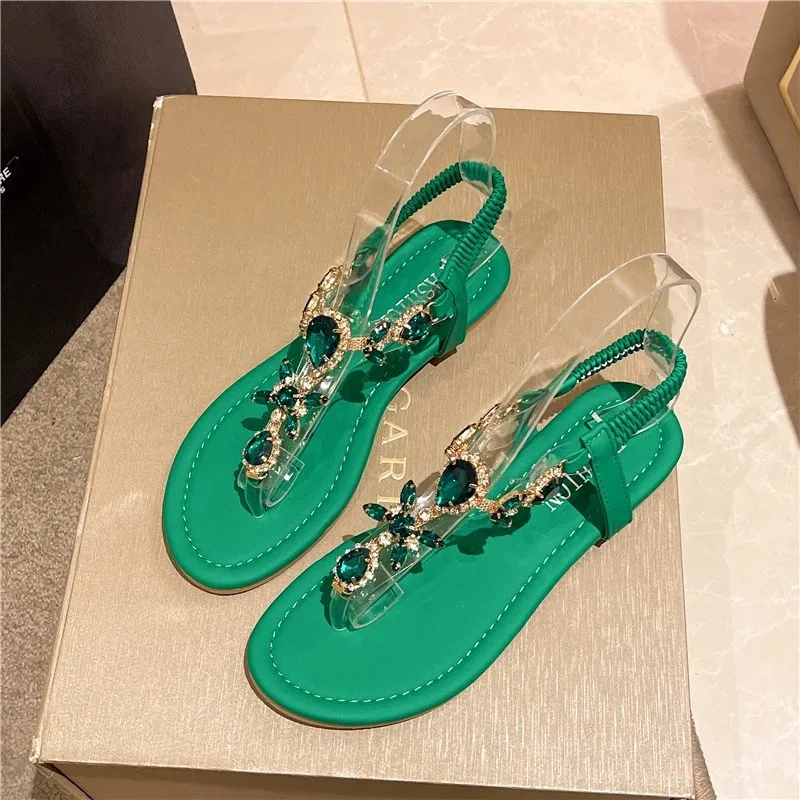 Sandalias de verano con pedrería para mujer – Casuales y lujo - imagen 4
