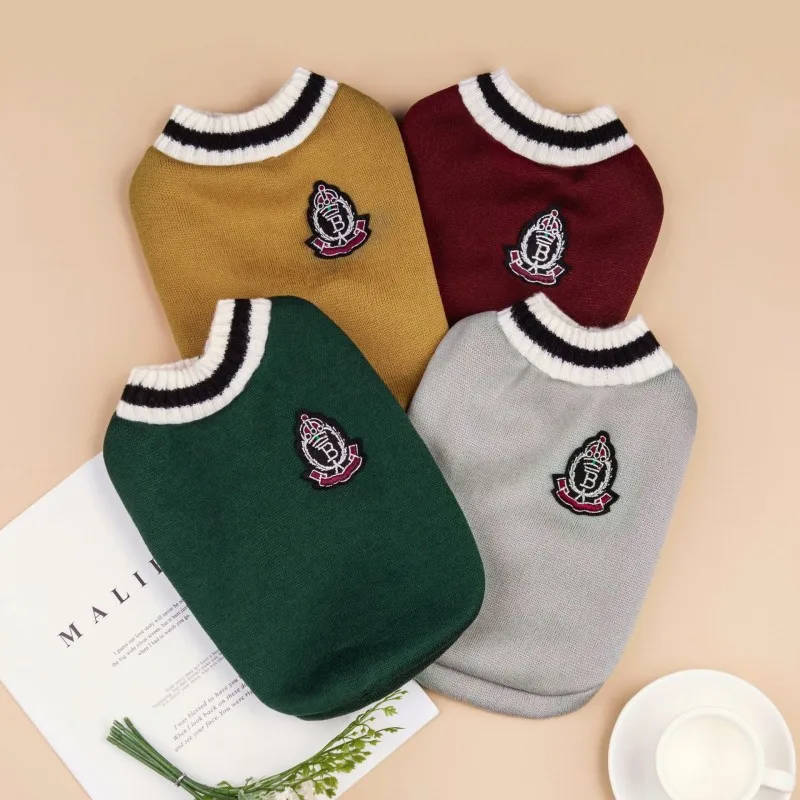 Autumn Winter Pet Cat Dog Sweater Warm Coat For Small Medium Large Dogs Kitten Pullover Puppy Vest Warm Pet Clothes Cat Costume
