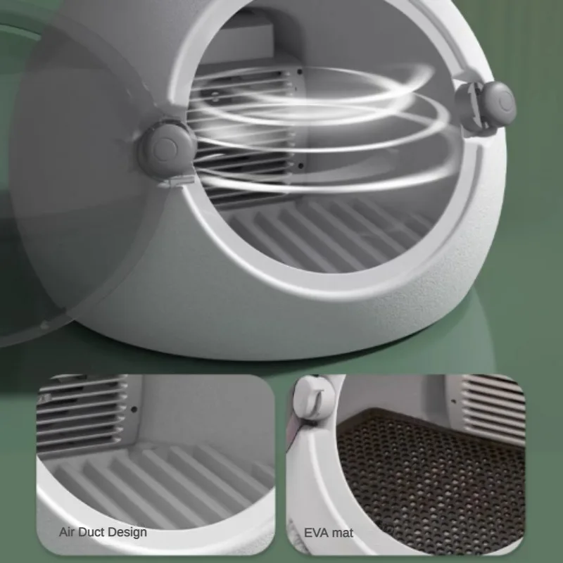 Caja de secador de aire silencioso para perros pequeños, armario de secado de pelo para mascotas, aseo profesional para gatos, productos secos para animales - imagen 4