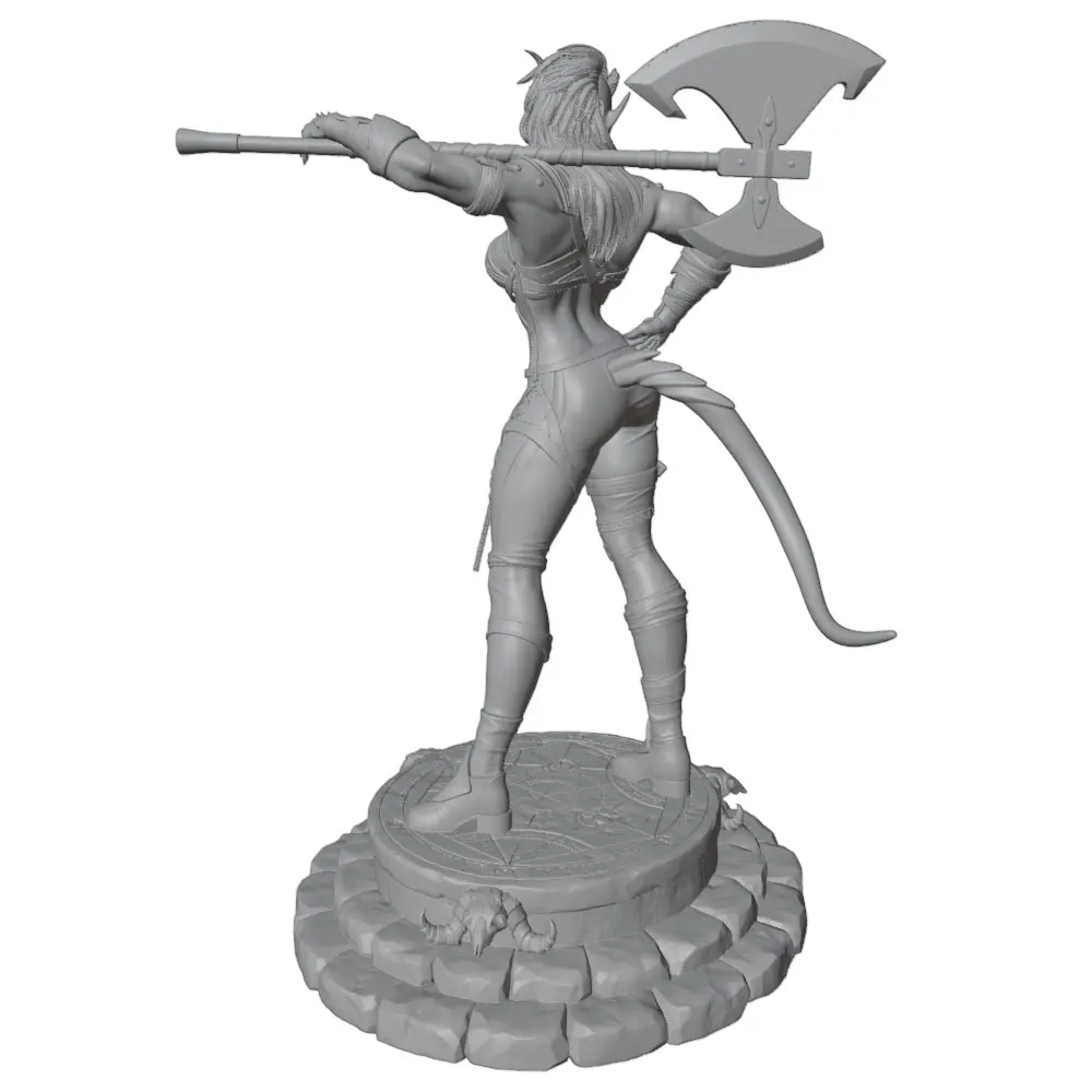 Figura decorativa 3D de resina sin pintar para gatos y perros - imagen 3