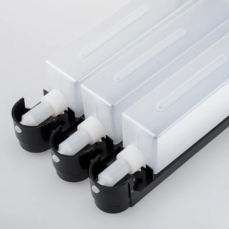 Dispensador de jabón LAMGOOL, dispensador de jabón de ducha montado en la pared, dispensador de detergente en Gel de ducha para accesorios de baño sin perforación - imagen 5