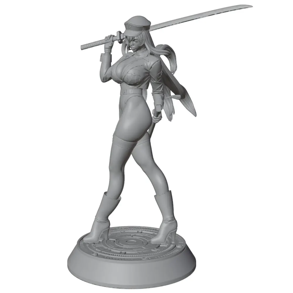 Figura anime gato GK sin pintar, escala 1/24 para habitación - imagen 5