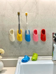 Soporte cepillos dientes zapatilla gatos y perros – Sin taladro pared