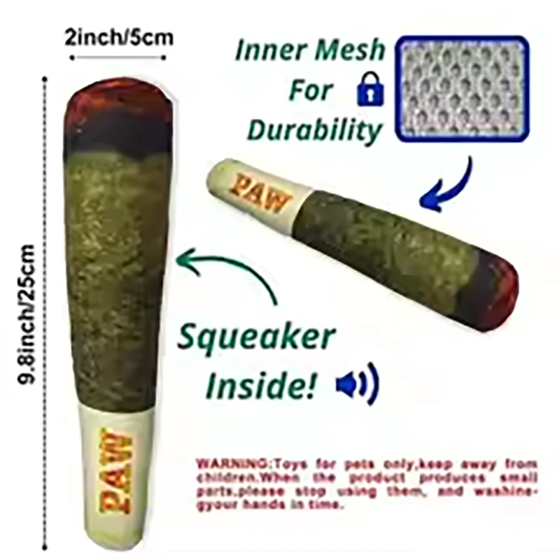 Juguetes chirriantes de peluche para perros - divertidos y resistentes - imagen 5