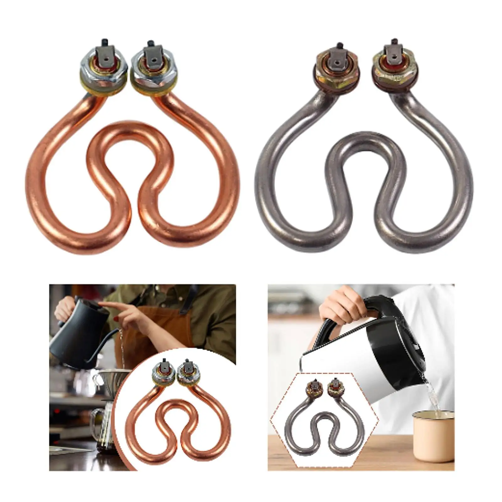 Electric Kettle Heating Element Replaces for Water Heater Teapot Coffeemaker Electric Kettle Heating Element Replaces for Water Heater Teapot Coffeemaker