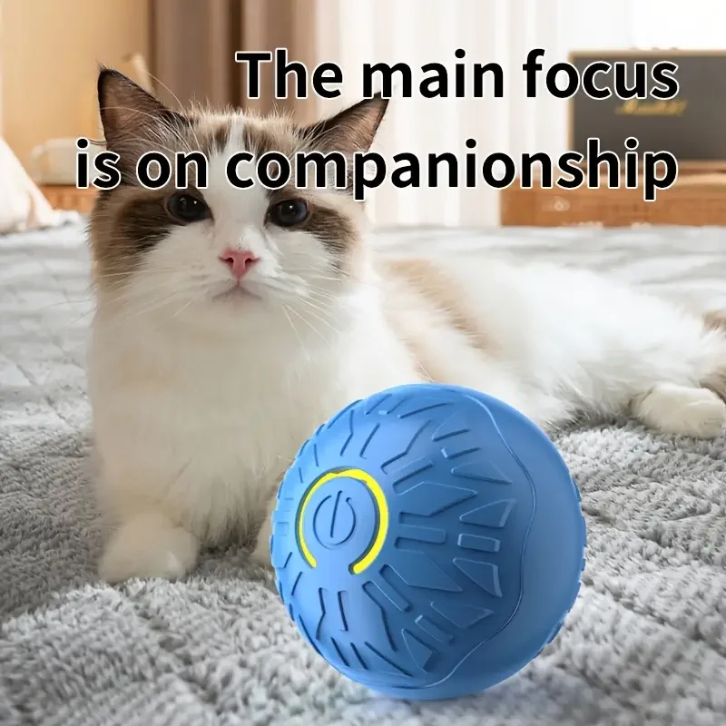 Pelota de juguete inteligente para perros, interactiva automática, con rodamiento electrónico, recargable por USB, que rebota en movimiento para cachorros a perros grandes, juguete para masticar - imagen 5