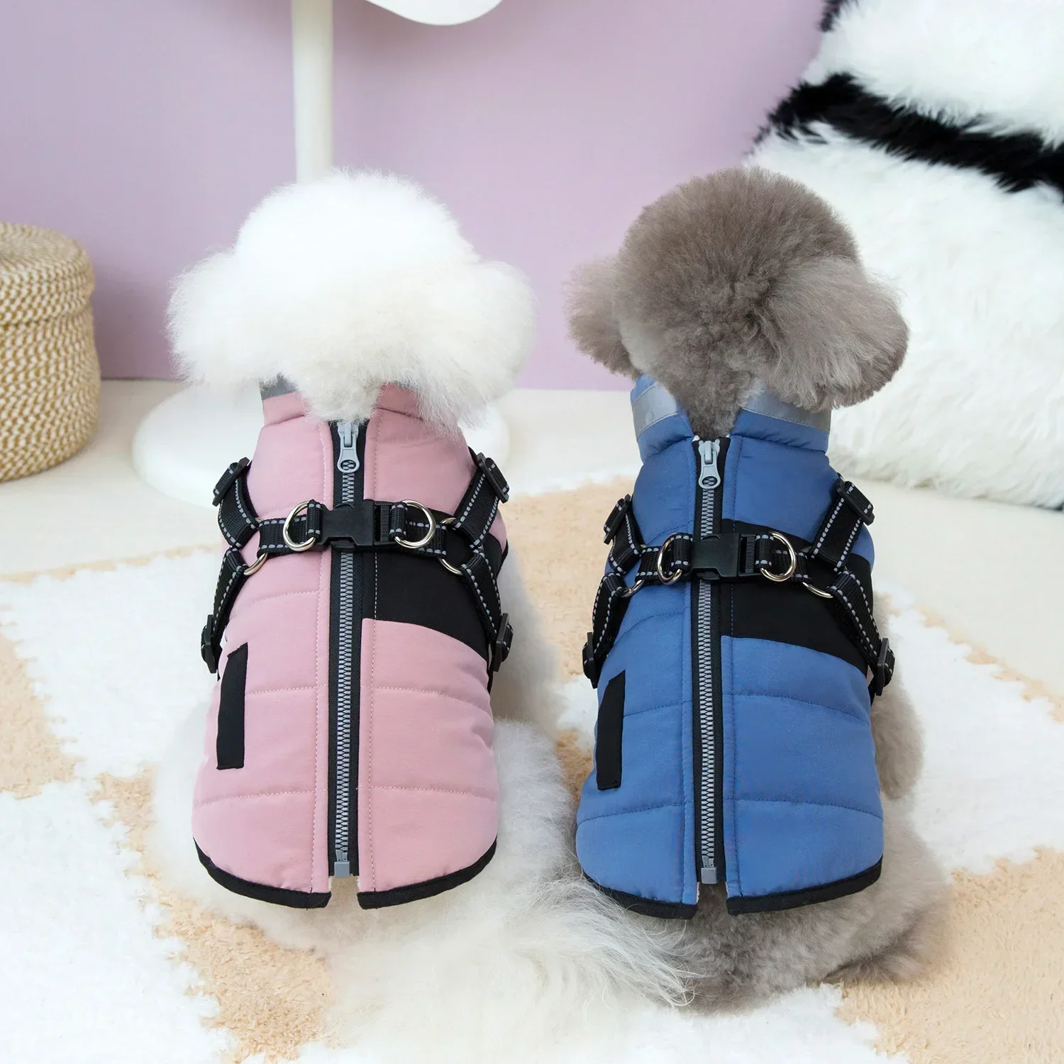 Chaleco impermeable para perros – Cálido con reflectante para invierno - imagen 3