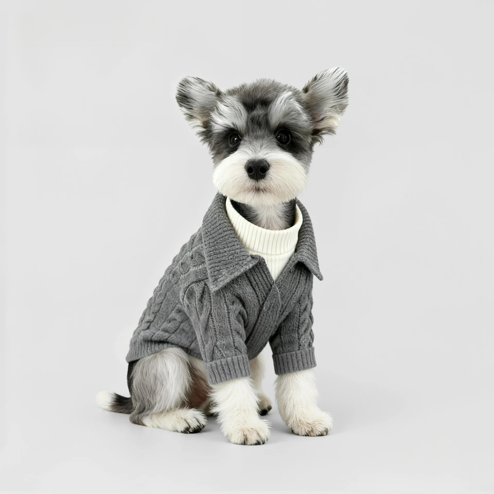 Jersey de punto para perros – Cálido estilo caballero