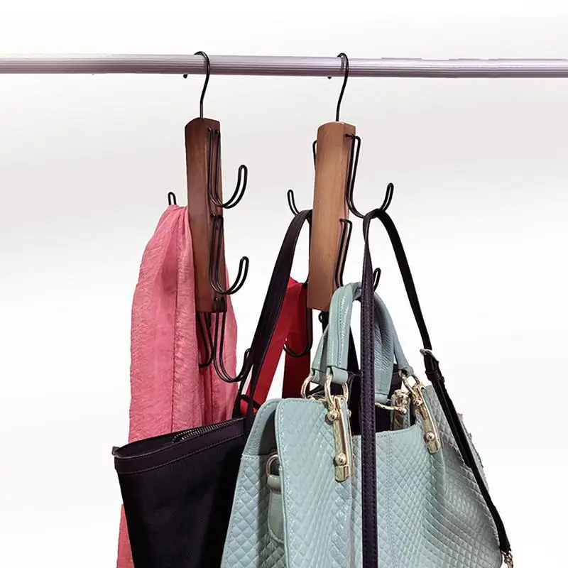 Perchero de madera para ropa, perchas decorativas, ganchos para bata, colgador de entrada para dormitorio y guardabarros - imagen 5