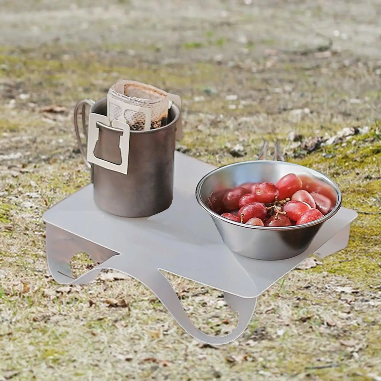 Folding Table PP Board Sturdy Folded Heat Resistant Lightweight Outdoor Small