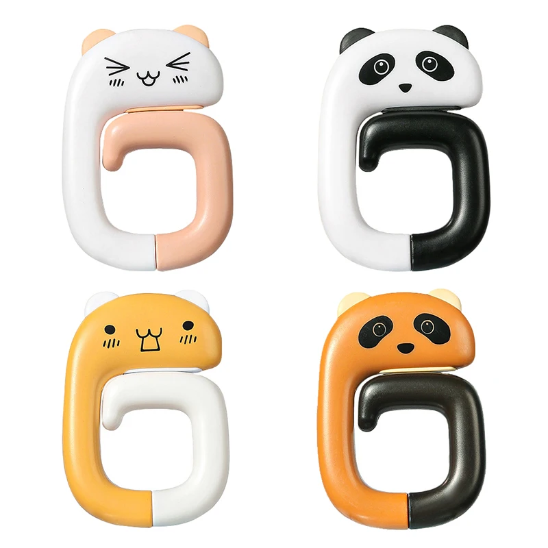 Bolsa de plástico portátil de viaje, gancho de Animal lindo para colgar, mesa decorativa, ganchos para bolsos, colgador de pared, colgador de bolsos - imagen 2