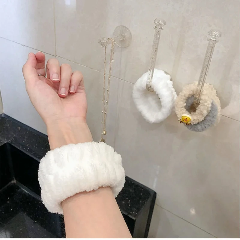 Banda para lavar la cara y la muñeca, 2 uds., absorbe el agua, limpiar el sudor, pulsera, diadema, funda a prueba de humedad, protector de muñeca - imagen 4