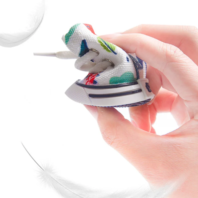 Botas de tela vaquera para perro, zapatos informales transpirables, antideslizantes, para Chihuahua, Pomerania - imagen 5