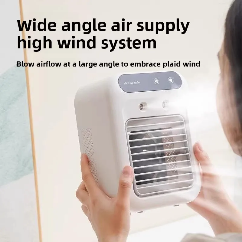 Aire acondicionado pequeño para mascotas, ventilador de refrigeración, Mini artefacto de refrigeración para perros, gatos y conejos, productos para mascotas con pulverizador de agua - imagen 4