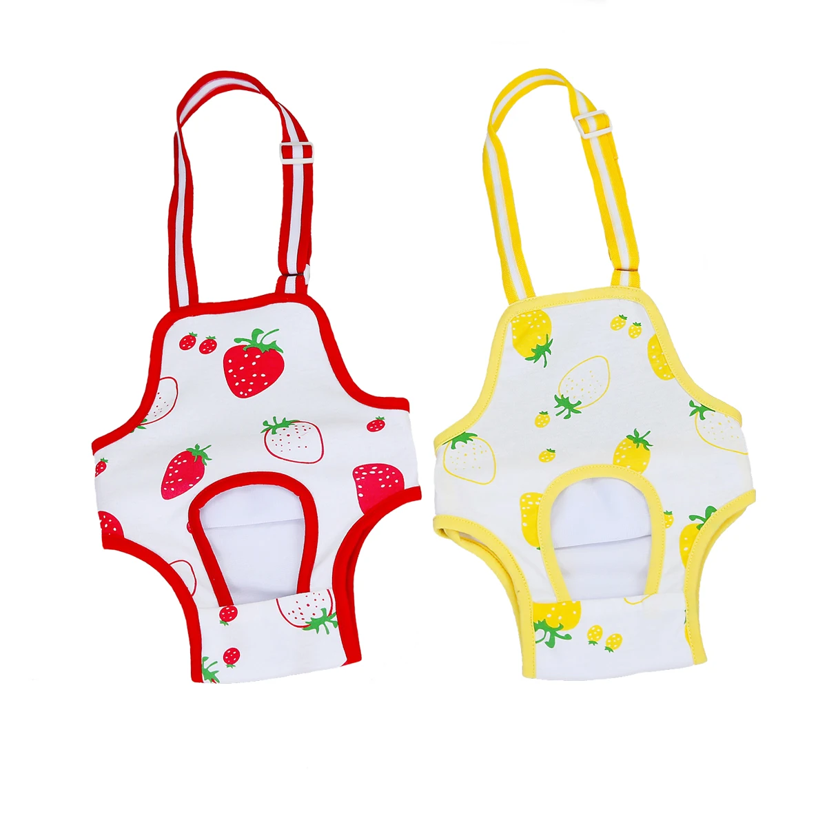 Pañales reutilizables para perros femeninos con tirantes ajustables para perros pequeños y medianos, mono lavable para cachorros, bragas sanitarias para fisiología - imagen 2