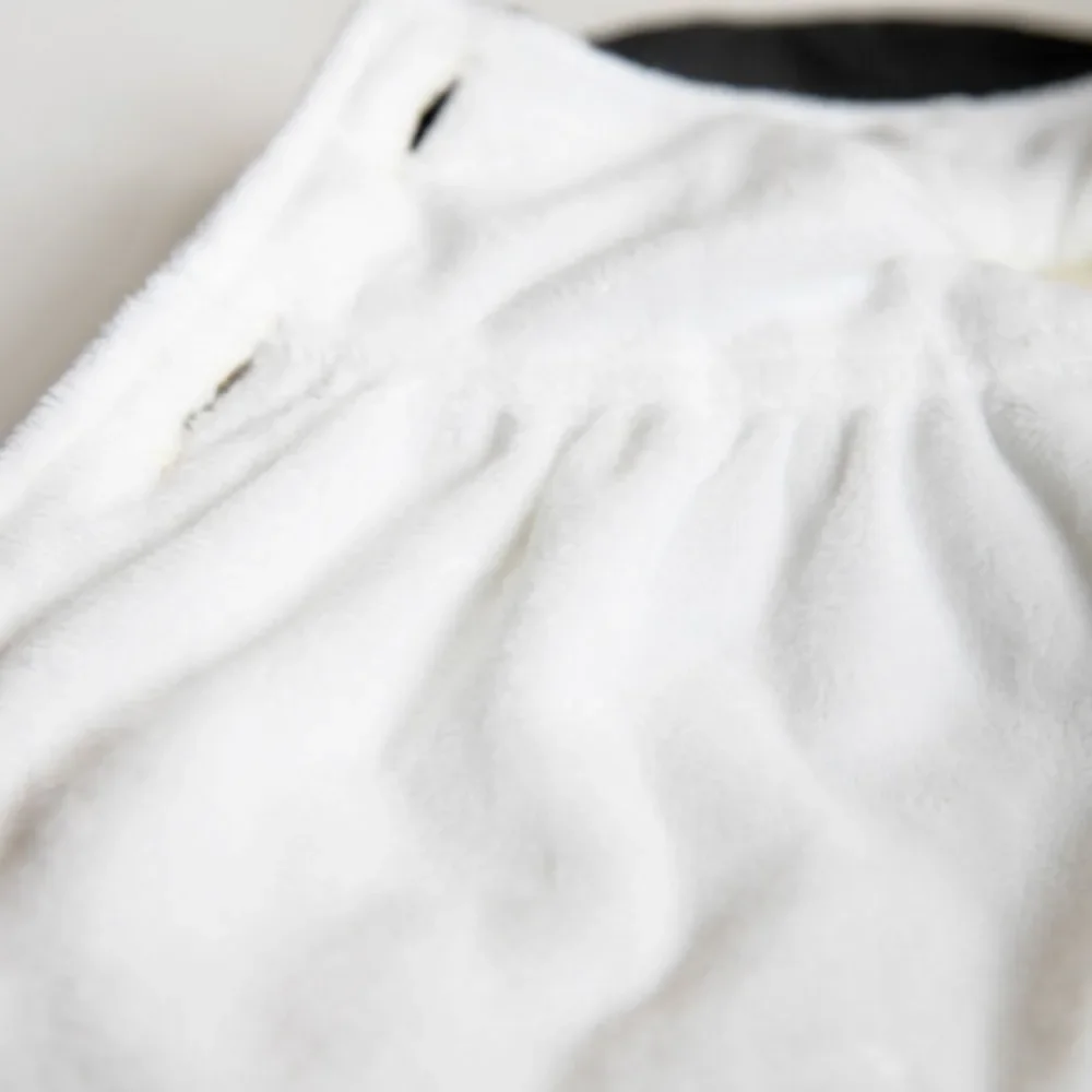 Otoño Invierno mascota abrigo de solapa de felpa abrigo cálido para perros falda para mascotas ropa de peluche ropa de diseñador para perros ropa para perros pequeños - imagen 5