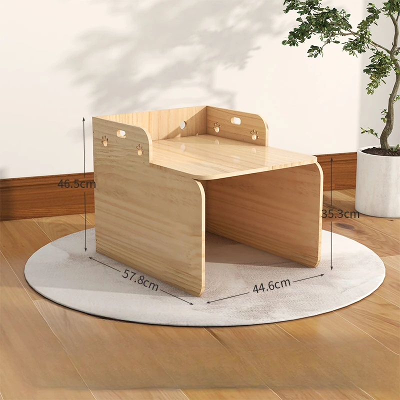 Estantes de madera para gatos grandes, cama Hamaca, juegos de pared, juguetes, villa, repelentes y entrenamiento, productos para mascotas - imagen 5