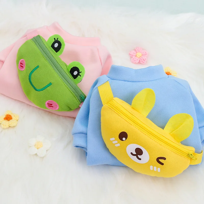 Dog Adorable Clothes with Sling Bag Pet Cute Ourfit for Small Medium Puppy Dogs Cats  Sweatshirt Jacket Coat Shirt Costume Vest - imagen 3