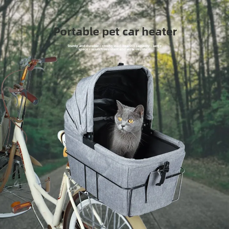 Bolsa plegable para perros y mascotas, bolsa de aire de viaje para mascotas, cesta para bicicleta, mochila de seguridad, jaula para gatos, suministros portátiles para perros de gran capacidad