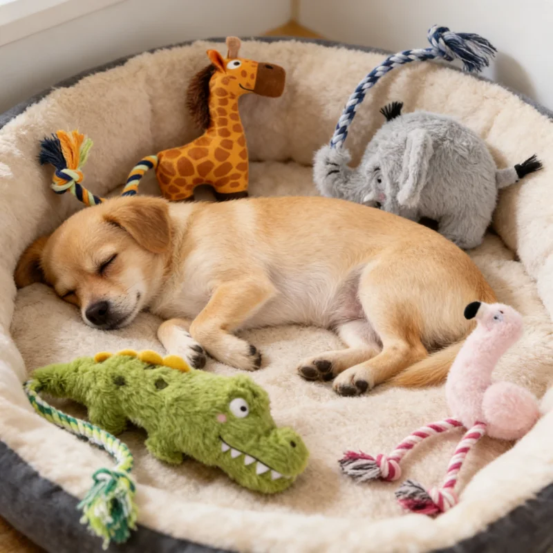 Juguete de cuerda para cachorros con sonido – Resistente y masticable - imagen 5