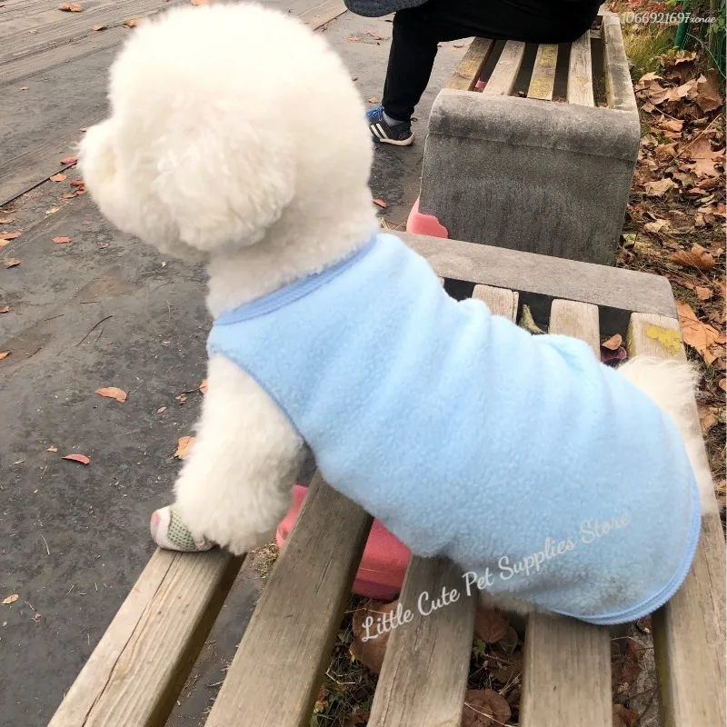 Chaleco para perro más chaleco grueso y cálido de terciopelo para mascotas, ropa para perros, oso de peluche para gatos, ropa para cachorros pequeños, ropa de dos piernas para gatos, ropa de descanso cálida