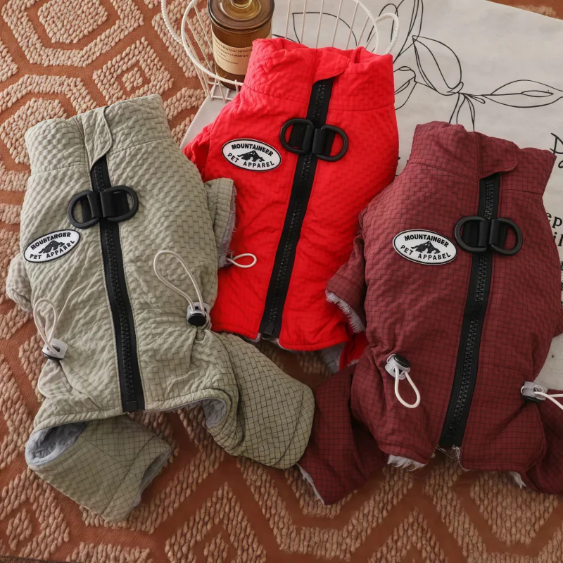 Chaqueta de moda para perros al aire libre, ropa de invierno para perros, monos cálidos y suaves para cachorros, abrigo, chaqueta de plumón para gatos, chaqueta para mascotas, abrigo, suministros para perros