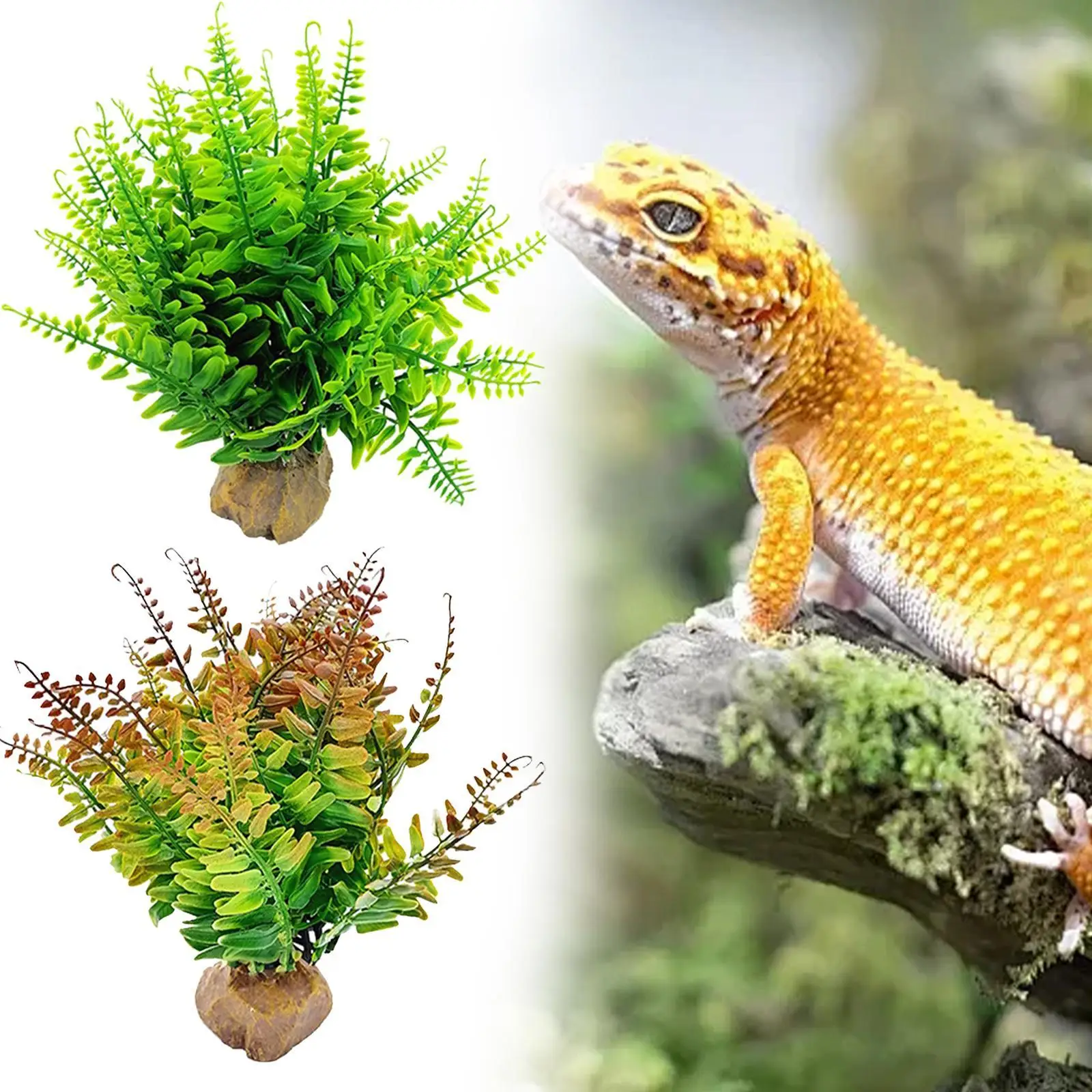 Decoración de pecera de plantas artificiales, accesorios para pecera fáciles de limpiar - imagen 4