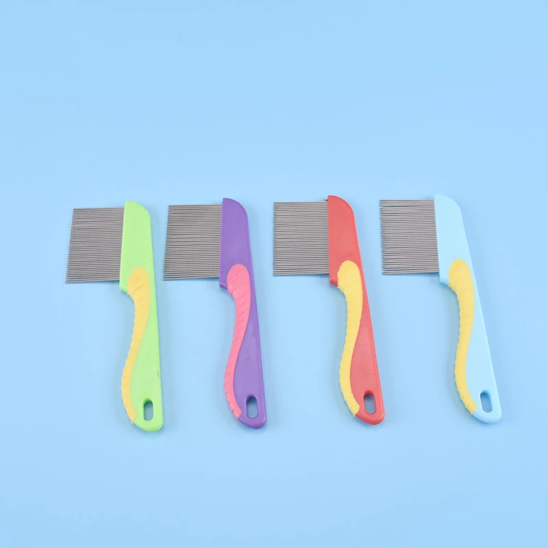 Peines de aseo para perros y gatos, peine de aguja larga y corta de acero inoxidable, nudo para mascotas - imagen 2