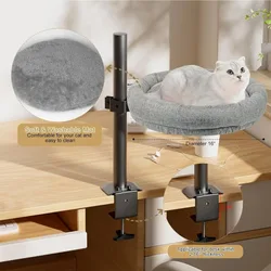 Hamaca para gatos - Cama giratoria ajustable para escritorio en casa