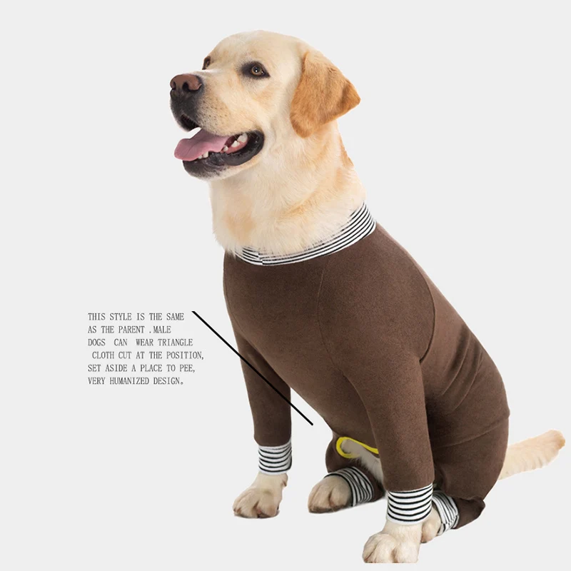 Mono para perros, traje de recuperación de cirugía para perros grandes y medianos, pijamas de cuerpo completo para perder, evitar lamer y proteger las heridas - imagen 3