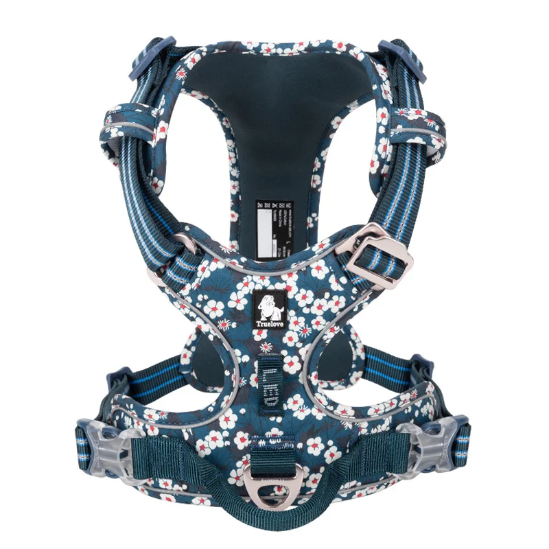 Blue dog harness