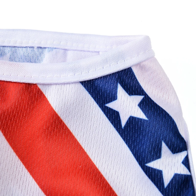 Chaleco transpirable de verano para perro, ropa para el día de la independencia, 4 de julio, camiseta para mascotas, perros pequeños, medianos, gatos, abrigo Schnauzer Yorkshire - imagen 3