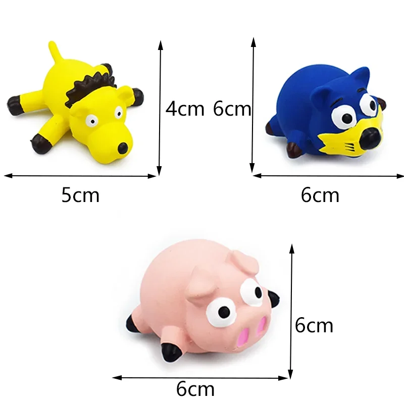 Juguetes de goma chirriantes para perros, juguete para masticar de látex para cachorros, juguete con sonido, tren resistente a mordeduras, suministros para mascotas para perros pequeños, medianos y grandes - imagen 2