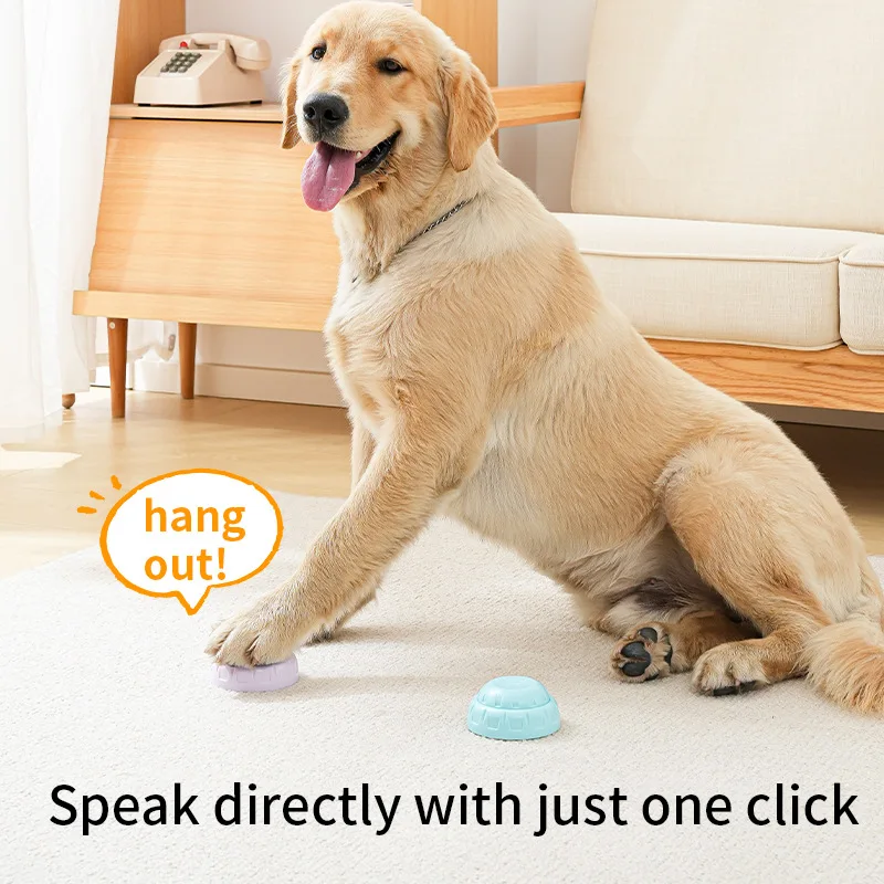 Botón de juguete con sonido para mascotas, comunicación para perros y gatos, juguete educativo para perros y gatos, botón de grabación para mascotas - imagen 3