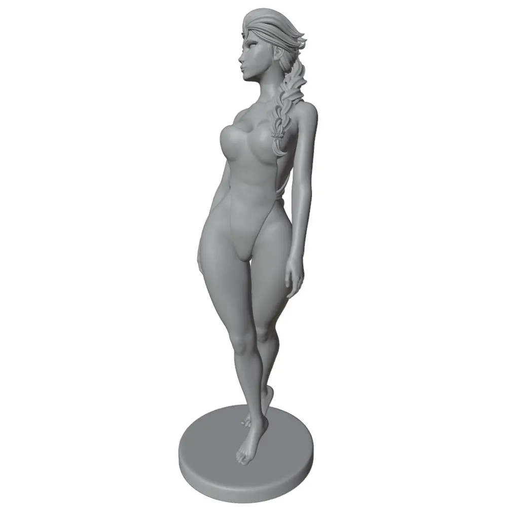 Kit figurita resina gato – Muñeca miniatura gris, hazlo tú mismo - imagen 4