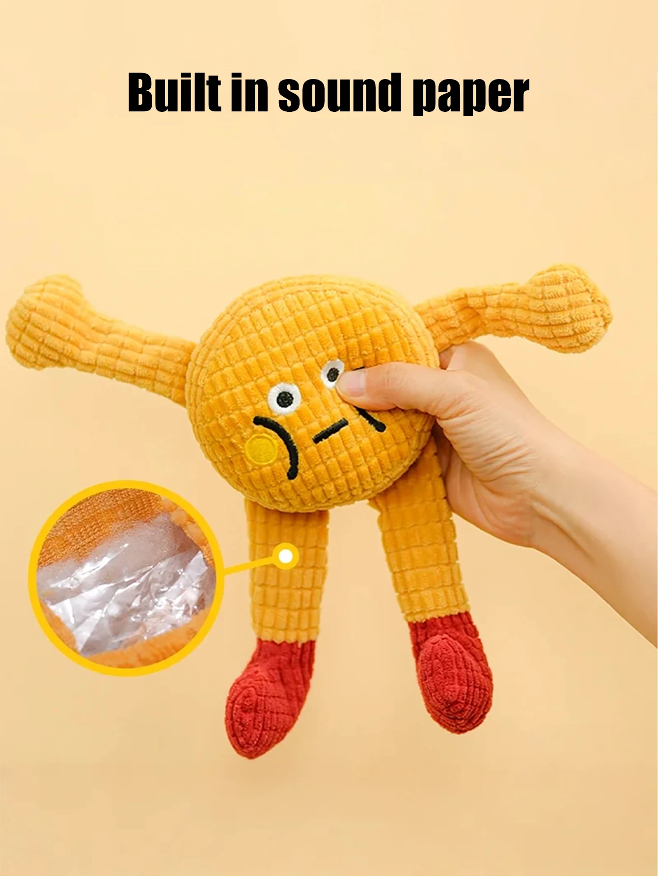 Lindo juguete para masticar para perros y gatos chirriantes para limpieza de dientes, juego interactivo, diversión duradera para morder a las mascotas - imagen 4