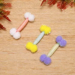 Juguete de peluche para gatos con tubo de malla elastico