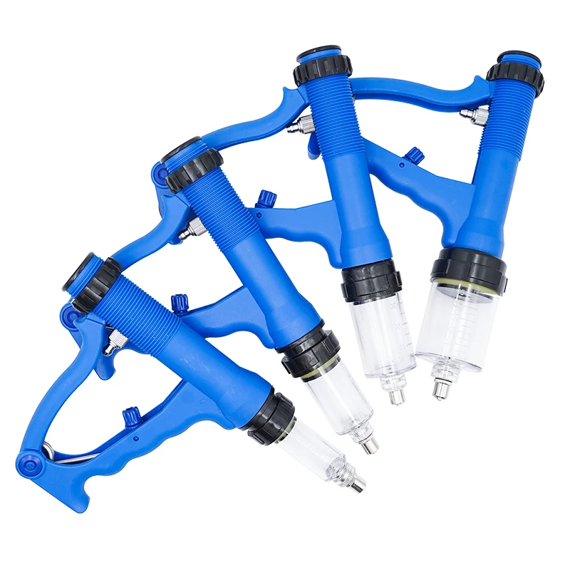 Pistola de taladro continuo de 5/10/20/30/50ml, ganado, ovejas, cabras, oral y para verter en animales, jeringa continua, infusión de inyección de vacuna - imagen 3