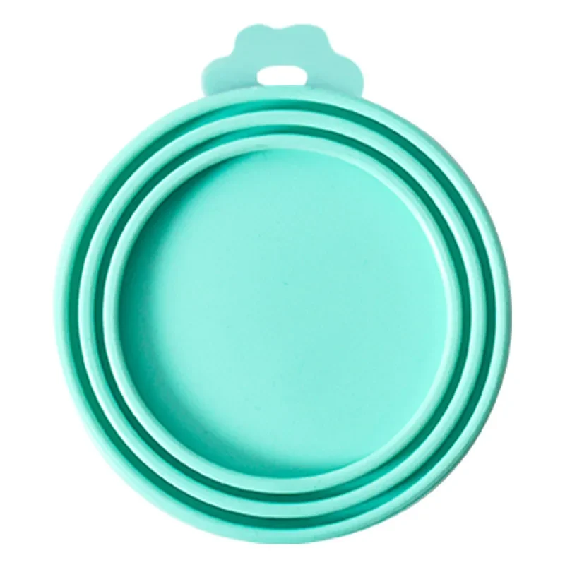 Lata de comida para mascotas reutilizable 3 en 1, cubierta de silicona para almacenamiento de perros y gatos, tapa de lata, cubierta de sellado, suministros para mascotas adecuados para 8,9 cm/7,3 cm/6,5 cm - imagen 5