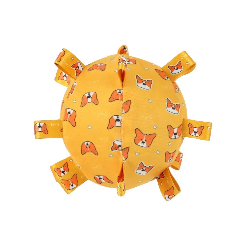 La pelota de juguete para perros hace un sonido para aliviar el aburrimiento y el animal de estimação está autoinflable y resistente a morderse y los consumidos. - imagen 5